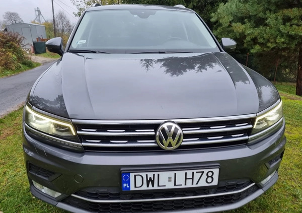 Volkswagen Tiguan cena 94200 przebieg: 154000, rok produkcji 2017 z Miłakowo małe 562
